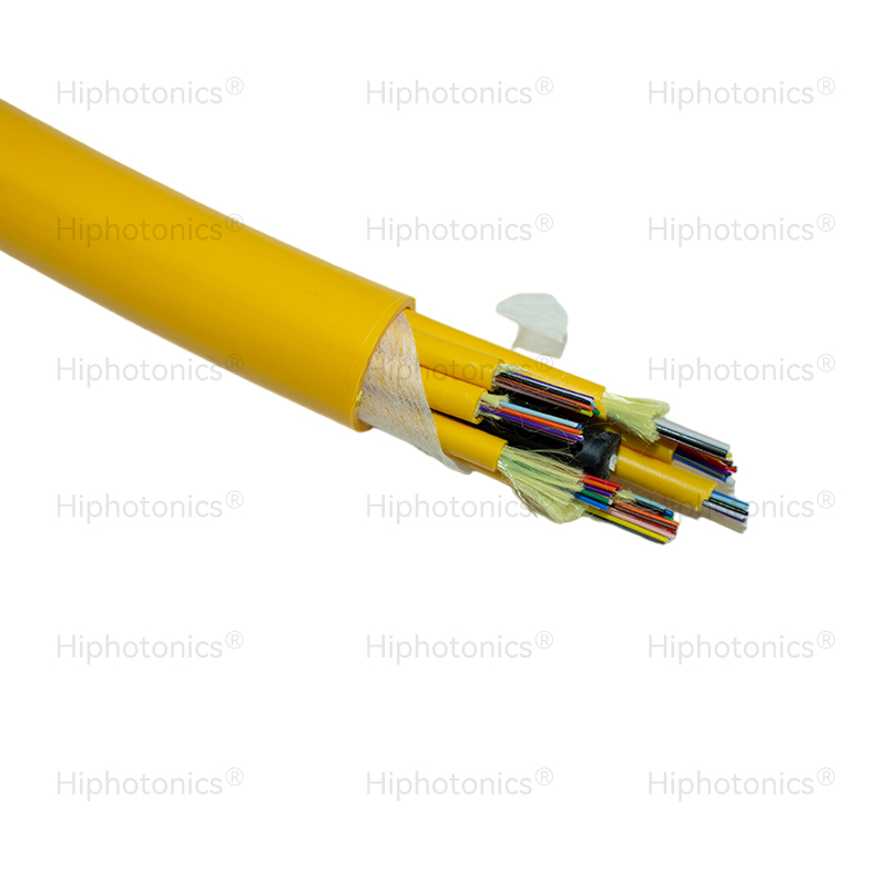 <p>
    For a flexible solution to interior fiber optic cabling, look no farther than Hiphotonics' interior Optical Fiber Cable Multipurpose Break-out Cable. The high performance and endurance of this multi-purpose break-out cable are achieved by means of its simplex cable design, which incorporates a Ø900um tight buffer fiber and aramid yarn as strength members.
</p>
<p>
    In the middle of the cable core, there is a non-metallic strength element made of fiber reinforced plastic (FRP). In settings where metals are present, this serves to increase safety and dependability.
</p>
<p>
    &nbsp;The cable's stranding design allows for easy installation and maximum flexibility by encircling the cable core. A protective FRP layer, aramid yarn, and a snug buffer fiber make up each subunit. This design not only offers great protection against moisture and crush damage, but it also helps to minimize the overall cable diameter and weight.
</p>
<p>
    <br/>
</p>