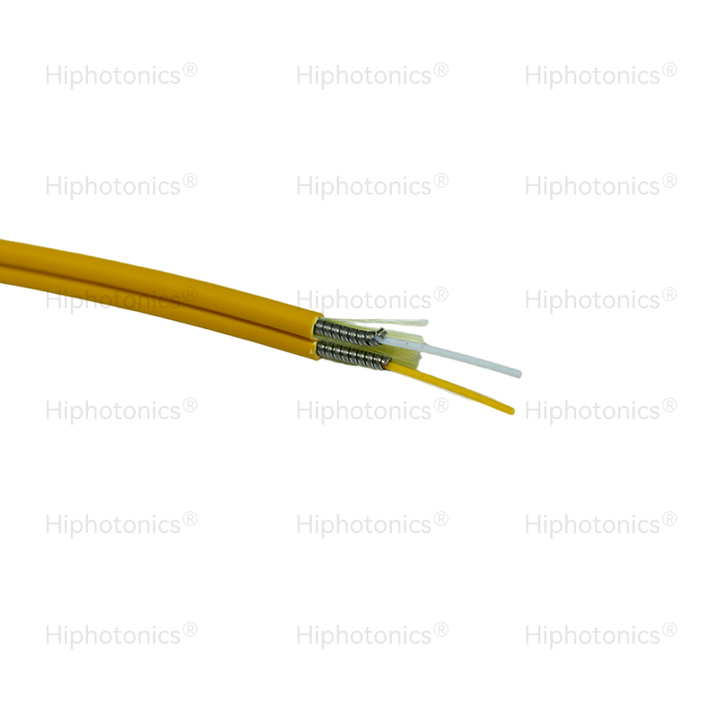 Armored duplex fiber optic cable